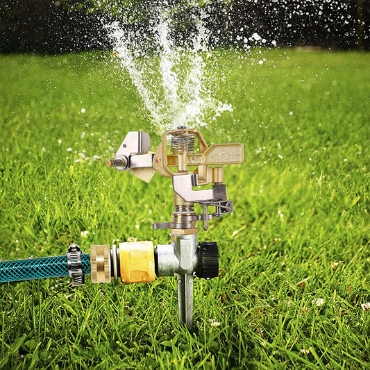 GerainAgriculture Water Irrigation Impact Sprinkler with Metal Spike