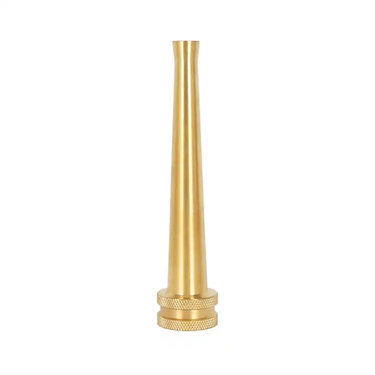 GeRain 6'' Solid Brass Twist High Pressure Garden Water Spray Gun Hose Nozzle