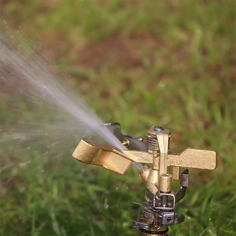 GerainFree Shipping Brass Agricultural Garden Irrigation Water Impact Sprinkler