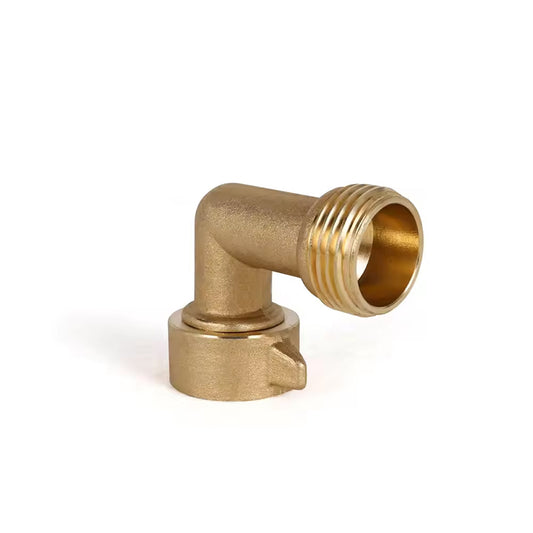 GerainGarden 2 Ways Brass Quick Coupling Hose Fitting Elbow Connector