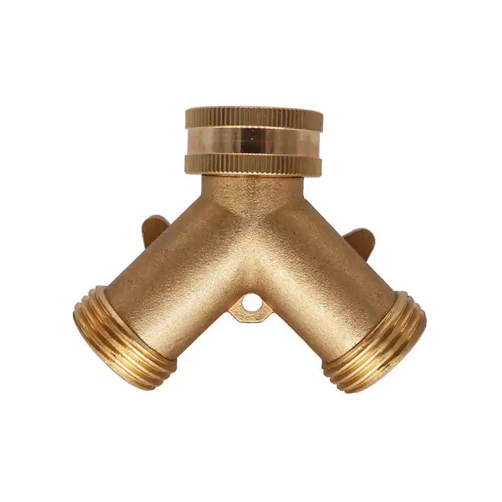 GeRain 3/4" Brass Garden Hose Fitting Y Shape Hose Connector