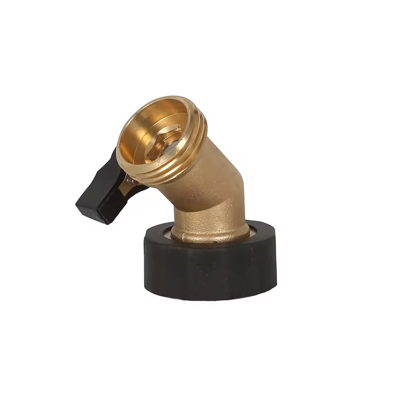 GerainGarden Irrigation Accessory Brass Water One Way Hose Shut Off Valve