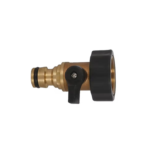 GerainGarden Accessory 3/4 " Hose Tap Connector Water One Way Flow Shut Off Valve