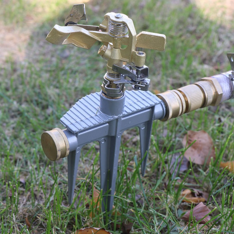 GerainIrrigation 360 Degree Water-saving Impact Sprinkler with Metal Spike