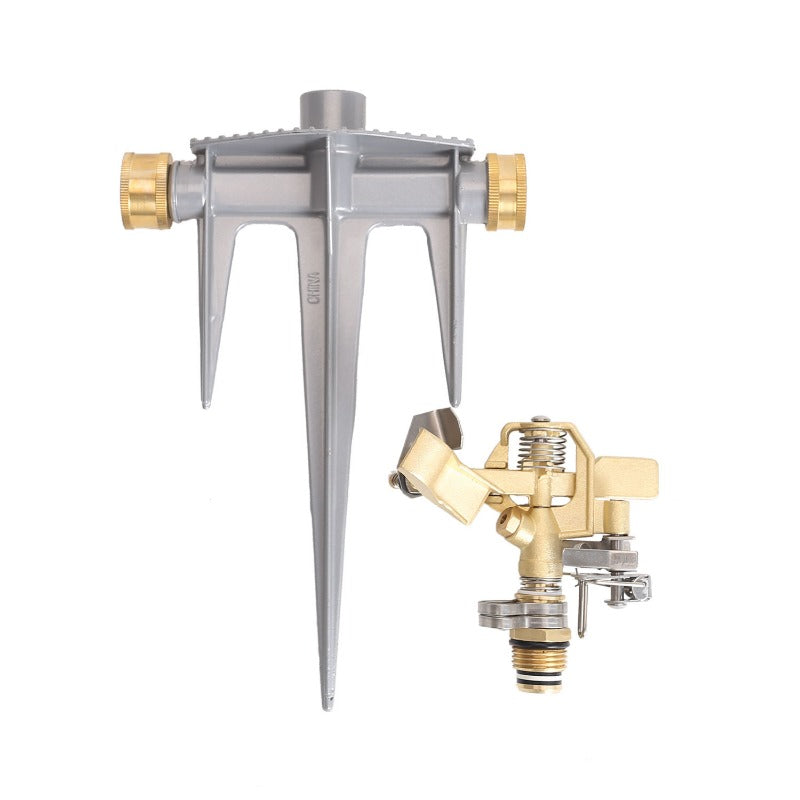 GerainIrrigation 360 Degree Water-saving Impact Sprinkler with Metal Spike