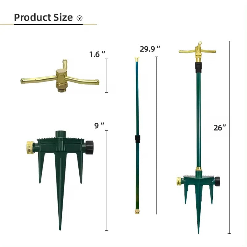 GerainWater Spray Sprinkler Tripod for Lawn