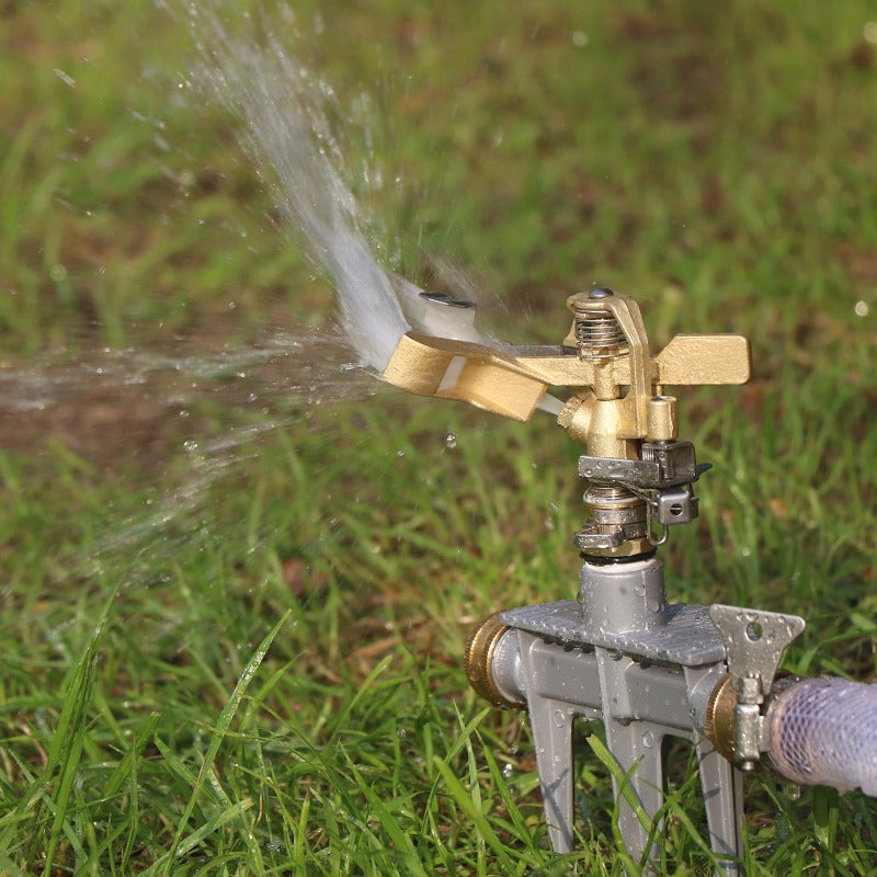 GerainIrrigation 360 Degree Water-saving Impact Sprinkler with Metal Spike