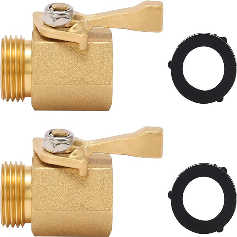 GerainIrrigation Brass Female Shut Off Hose Connector Valve