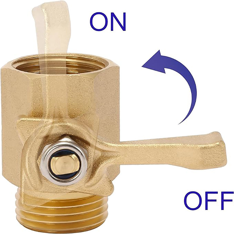 GerainIrrigation Brass Female Shut Off Hose Connector Valve