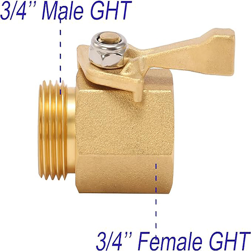 GerainIrrigation Brass Female Shut Off Hose Connector Valve